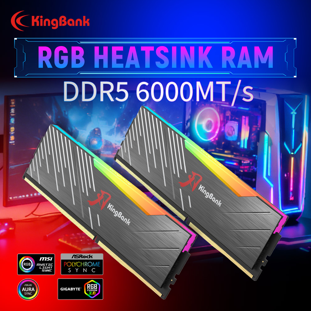 Ddr5 32Gb - Memória KingBank KRRB DDR5 RGB SoarBlade