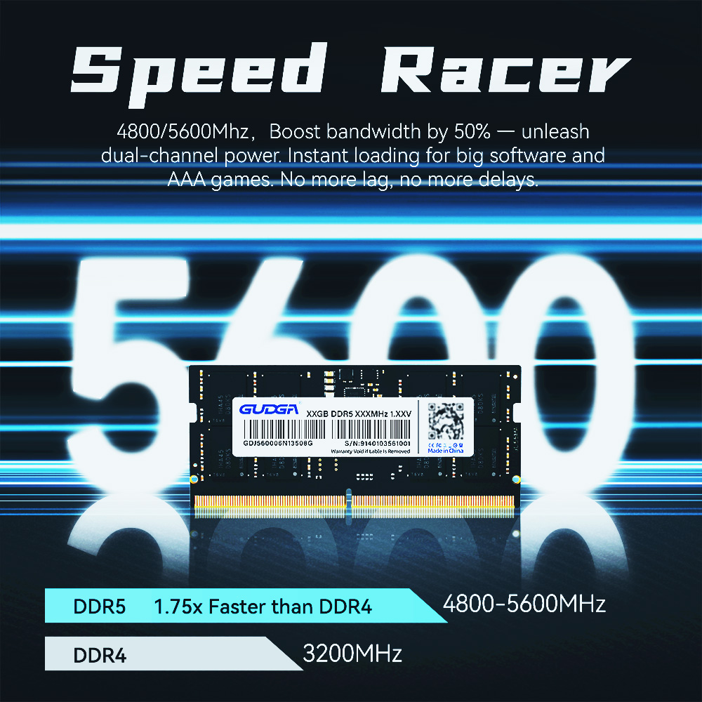 Memória GUDGA DDR5 RAM 8GB 16G - Ddr5 32Gb avaliação e preço