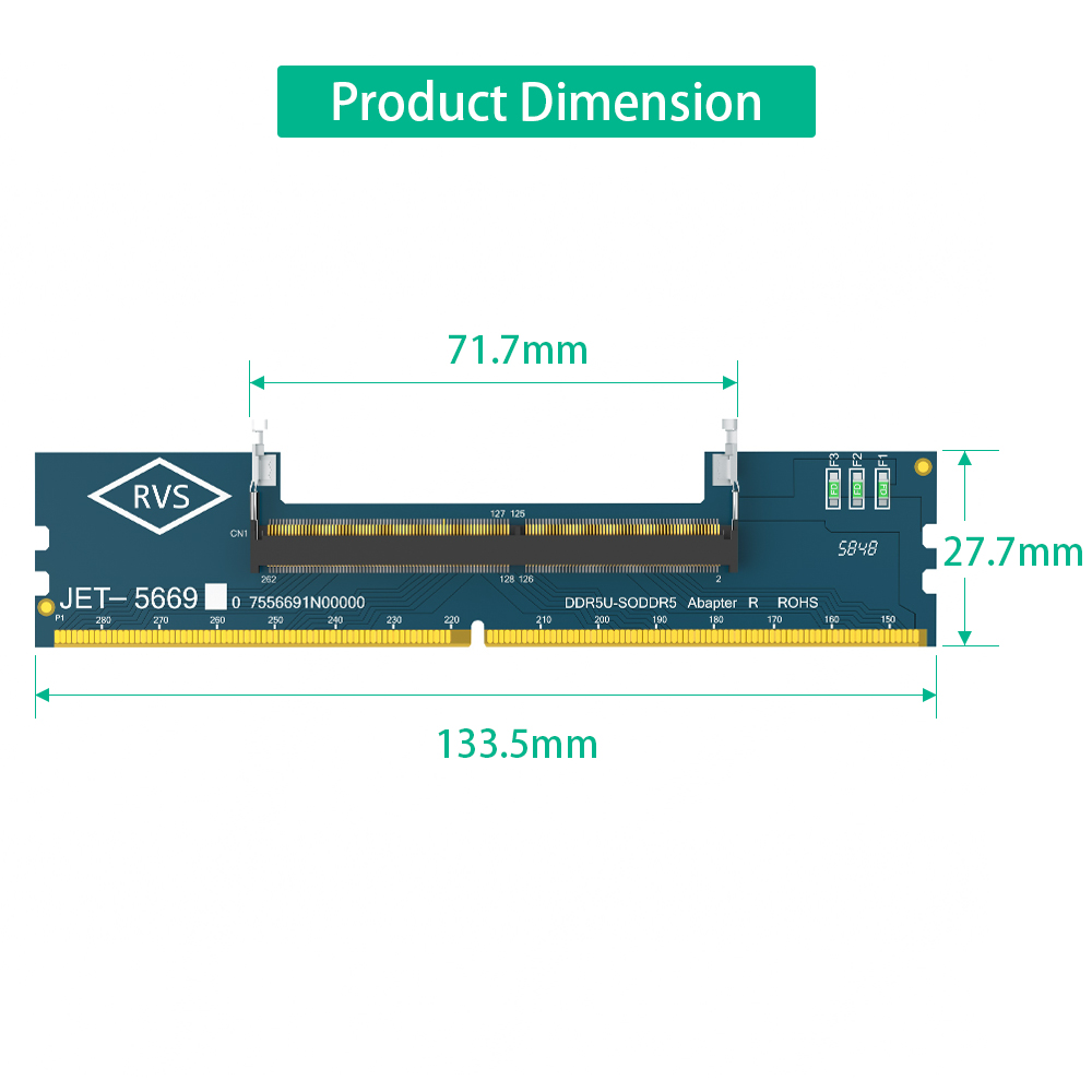 2 Peças Adaptador de Memória p - Ddr5 Sodimm avaliação e preço