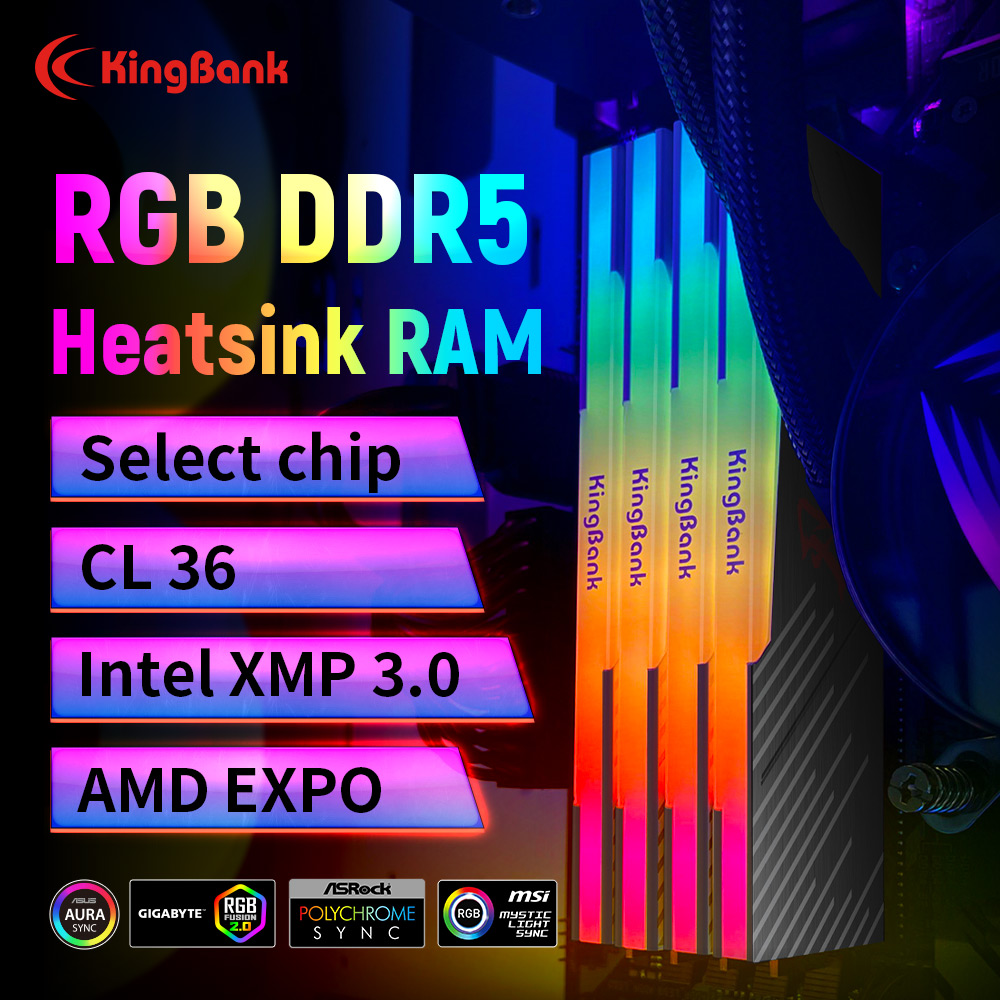 Memória RAM KingBank KRRB DDR5 - Ddr5 16Gb 6000Mhz avaliação e preço